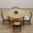 5-Piece Dining Set Mid-Century Modern Wooden Table & Upholstered Chair Set For Home, Kitchen, Dining Room-118350969-118350971-118350972