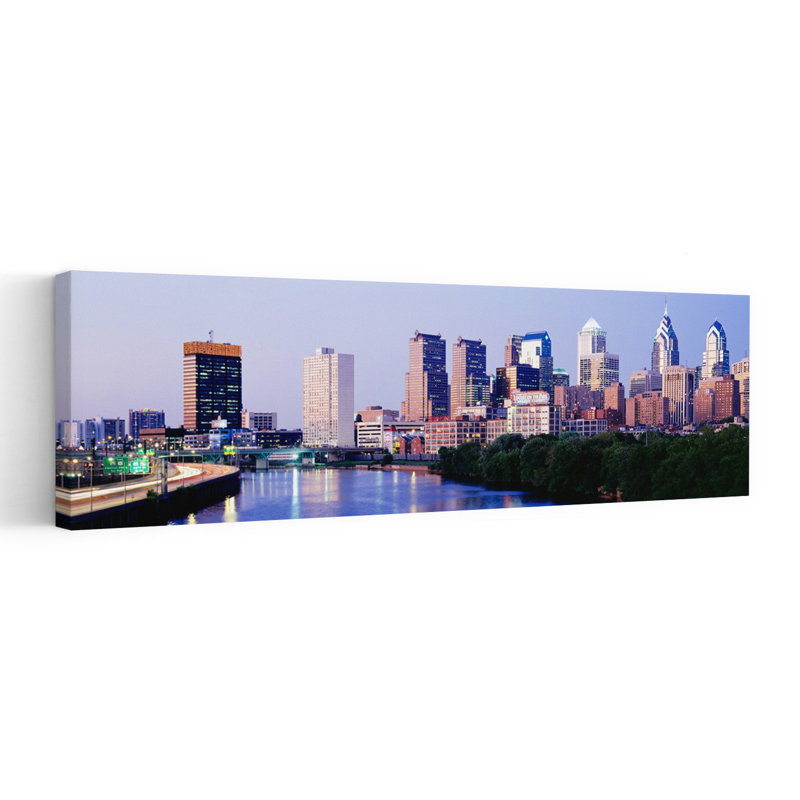 Philadelphia Pennsylvania USA by Jerry Driendl Photography - Wrapped Canvas Panoramic Print, 50.8 cm H x 152.4 cm W