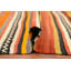 Tapis rayé en laine 5 x 11