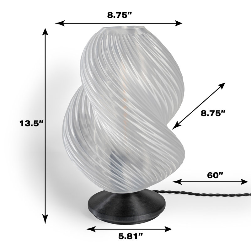 Lampe Kokoruda, Noir, Blanc