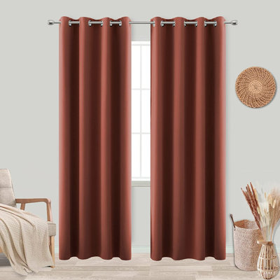 Ensemble de rideaux semi-transparents avec œillets Mira
