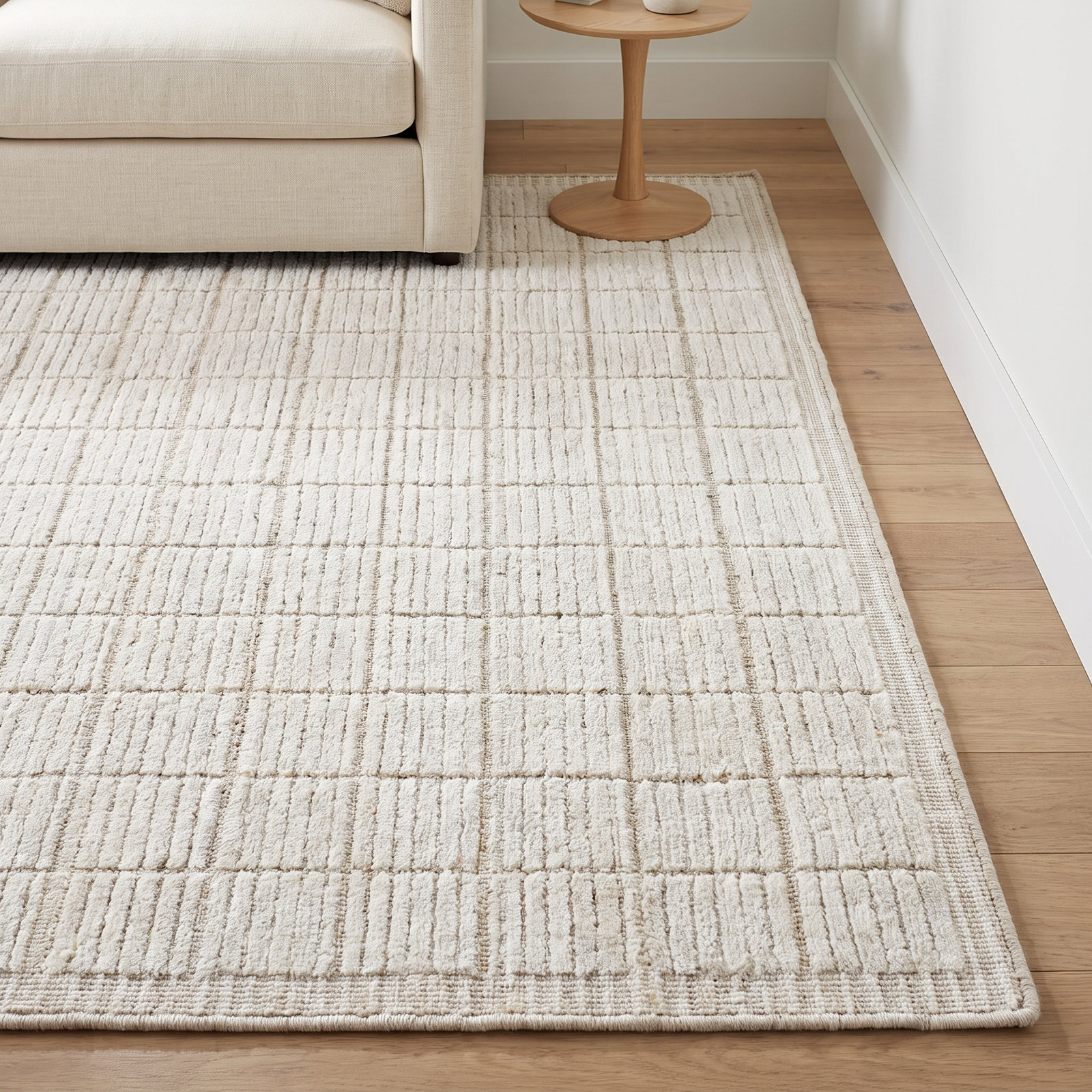 Jacey Hand-Woven Checkered Rug, Rectangle 10' x 14'