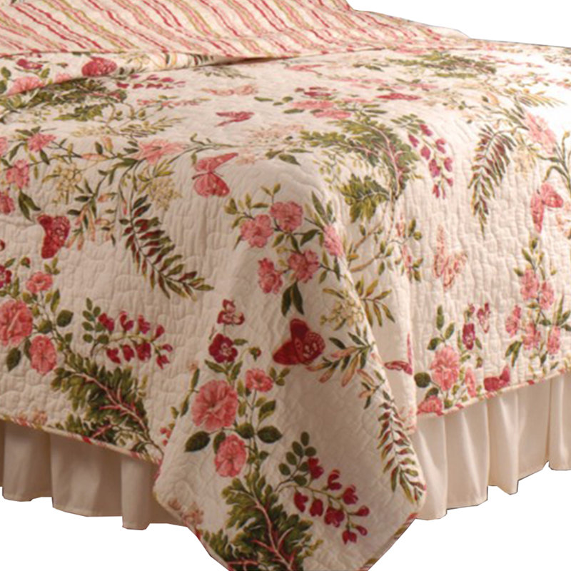 Cotton Blend 3 Piece Quilt Set, King Quilt + 2 Shams