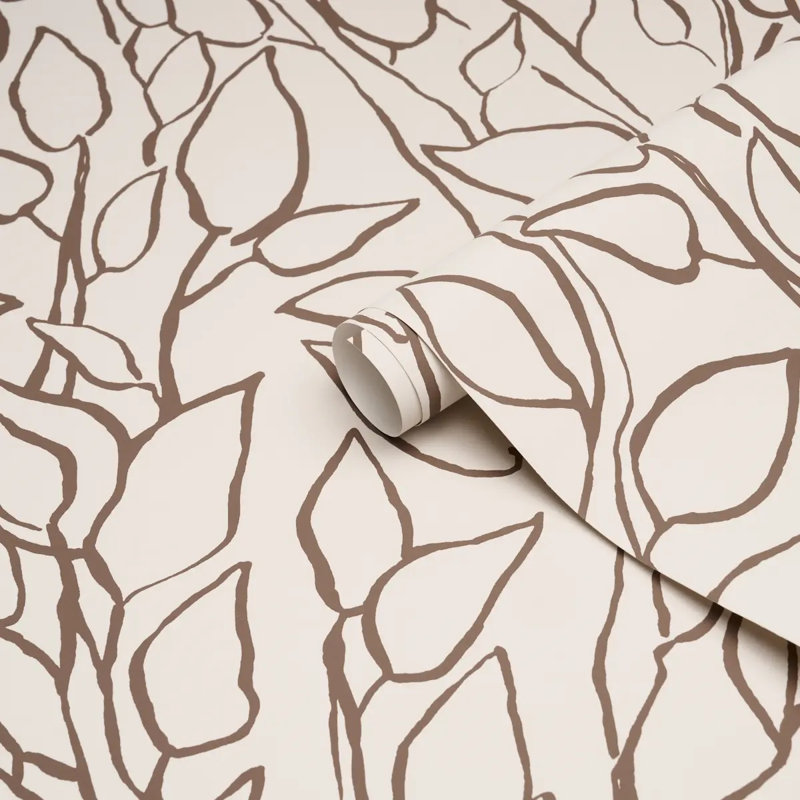 Solandra Vine Wallpaper, Brown