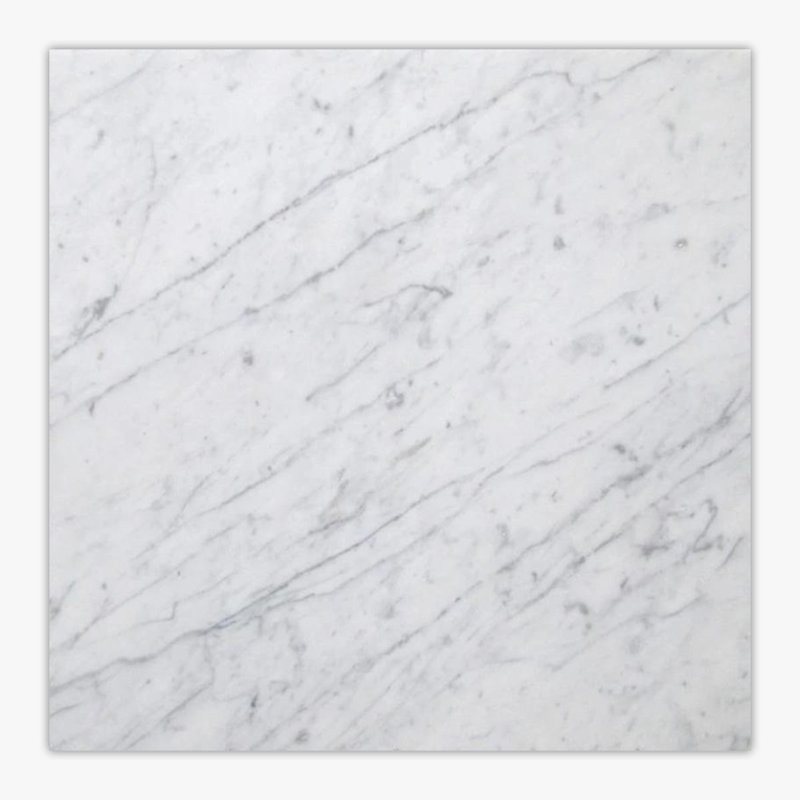 Carreau de marbre et de mur Carrara 24 po x 24 po Carrara