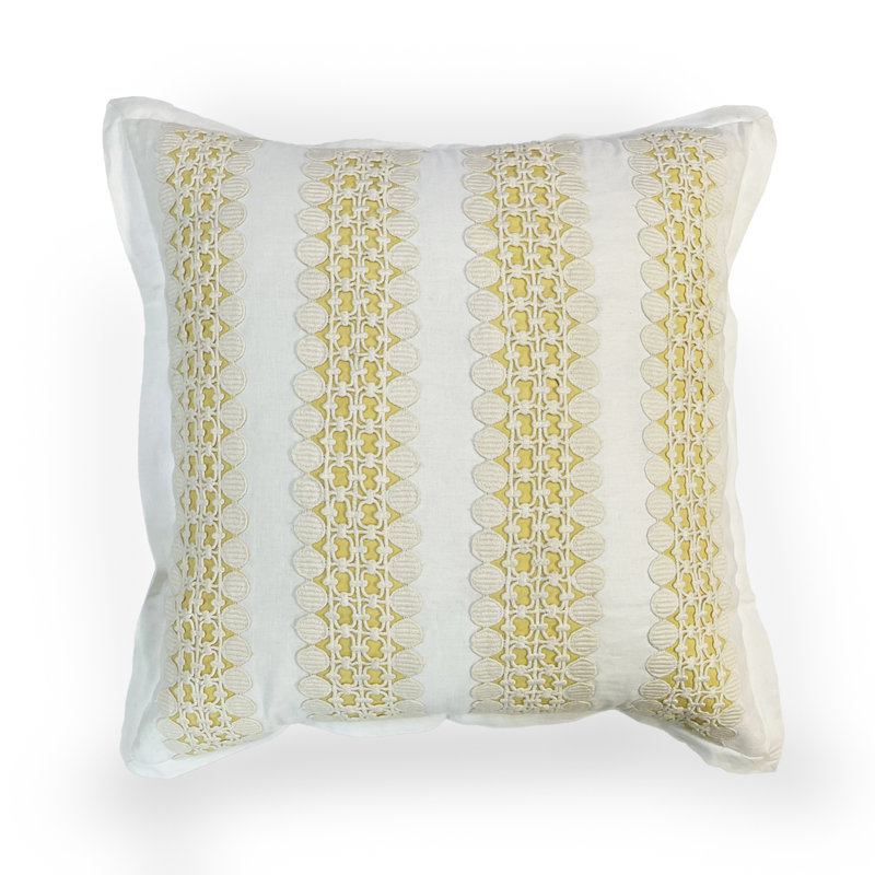 Striped Linen Throw Pillow
