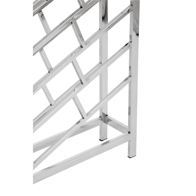 Barolo Floor Wine Bottle Rack Silver
