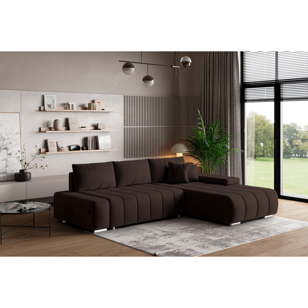 Ecksofa Berthoud mit Bettfunktion