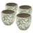 Ceramic Flower Vase with Floral Pattern
