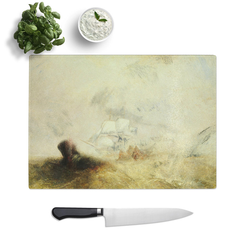 The Whale Ship by Joseph Mallord William Turner Chopping Board, 0.4cm H x 20cm W x 28.5cm L