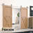 Brushed Nickel Arrow Design Non-Bypass Single Track Two Door Hardware Kit( Door Not Included)-36324591