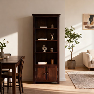 Arise-Sun High Bookcase with Cupboards