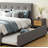 Classic Button-Tufted Upholstered Platform Bed with 2 Drawers and Trundle-1899688299