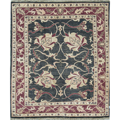 Tapis rouge noué à la main de haute qualité