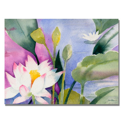 « lotus étang » par sheila golden, reproduction d’art sur toile
