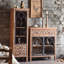 Vitrines en bois massif Burlywood