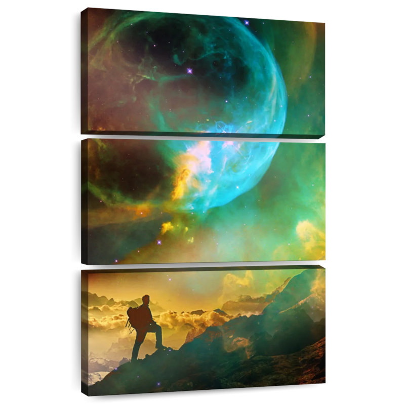 Vibrant Space Hiker