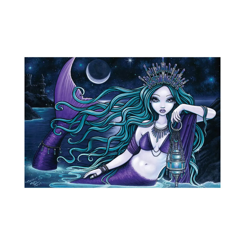 Meridia by Myka Jelina - Wrapped Canvas Painting, 20.32cm H x 30.48cm W x 1.9cm D