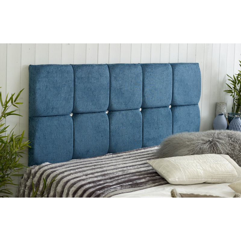 Shearer Upholstered Headboard, Double (4'6), Teal Chenille