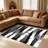 Abstract Black and White area rugs for Living Room, Soft and Comfortable, Suitable for all seasons, easy to maintain, machine washable Indoor floor mat, Under Table Farmhouse suitable for Bedroom, Dining Room, Study,  Balcony, Home Decor Patio-1521333161