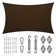 Amgo Customize Rectangle Shade Sail - 200 GSM, 95% UV Blockage with Hardware Kit
