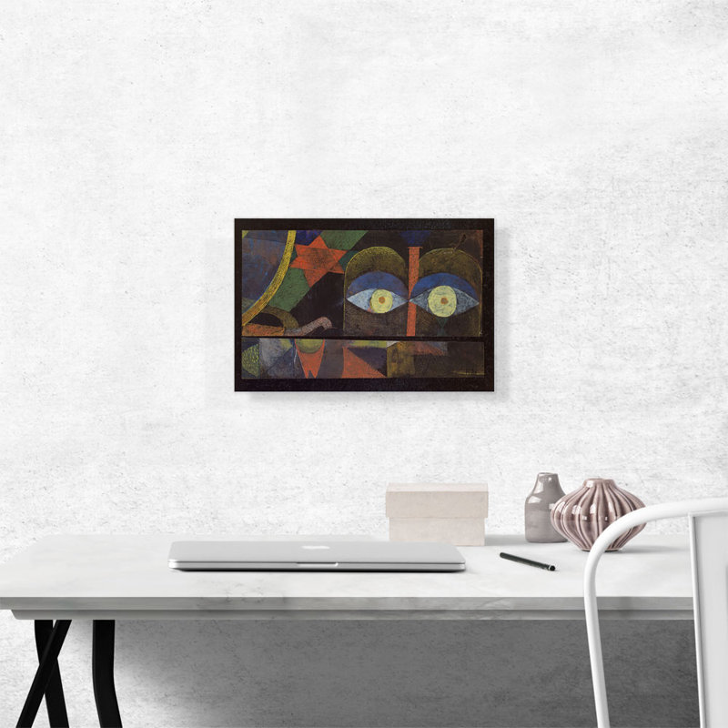 «Der Blick Des Ahriman 1920» par Paul Klee, reproduction d'art sur toile tendue, H 12 po x l 18 po x 1,5 po