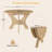 43-Inch Folding Dining Table - Wild Oak Veneer, Ultra-Slim 8" Folded Profile-281351859