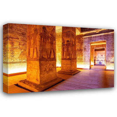 Jones, Alison, reproduction d'art sur toile tendue: Haute Égypte, sud d'Assouan, Temple d'Abou Simbel de Ramsès II