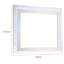 Miroir de commode à DEL Sok, finition blanche ultrabrillante, rectangulaire