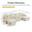 Canapé en U en chenille avec repose-pieds mobile et assise profonde-129744369-129744368
