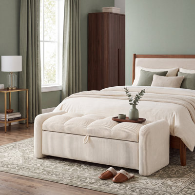 Modern-style Oversized Storage Bench