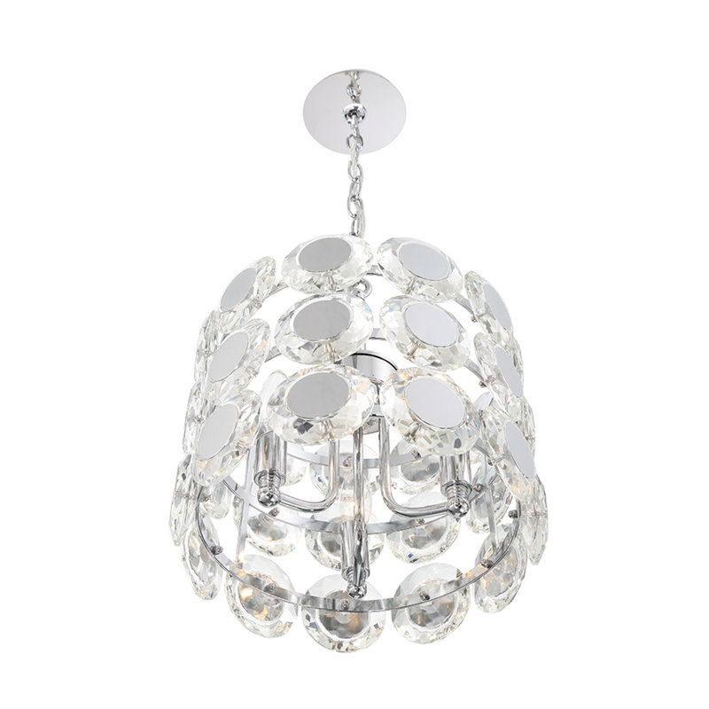 Perrene 3 light Chandelier in Chrome