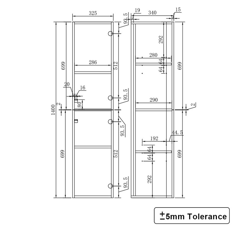 Efrian Linen Cabinet