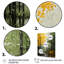 Canopée orange, arbres verts, patchwork II - art mural de salon-1080536645-1080536646