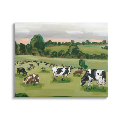 Vaches, prairies, bovins, campagne, plaines du soleil, Hollihocks