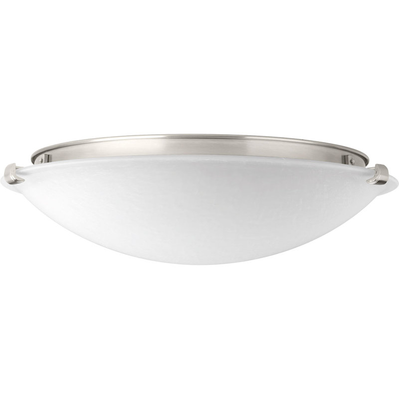Kerri Glass LED Flush Mount, 4.5" H x 16" W x 16" D