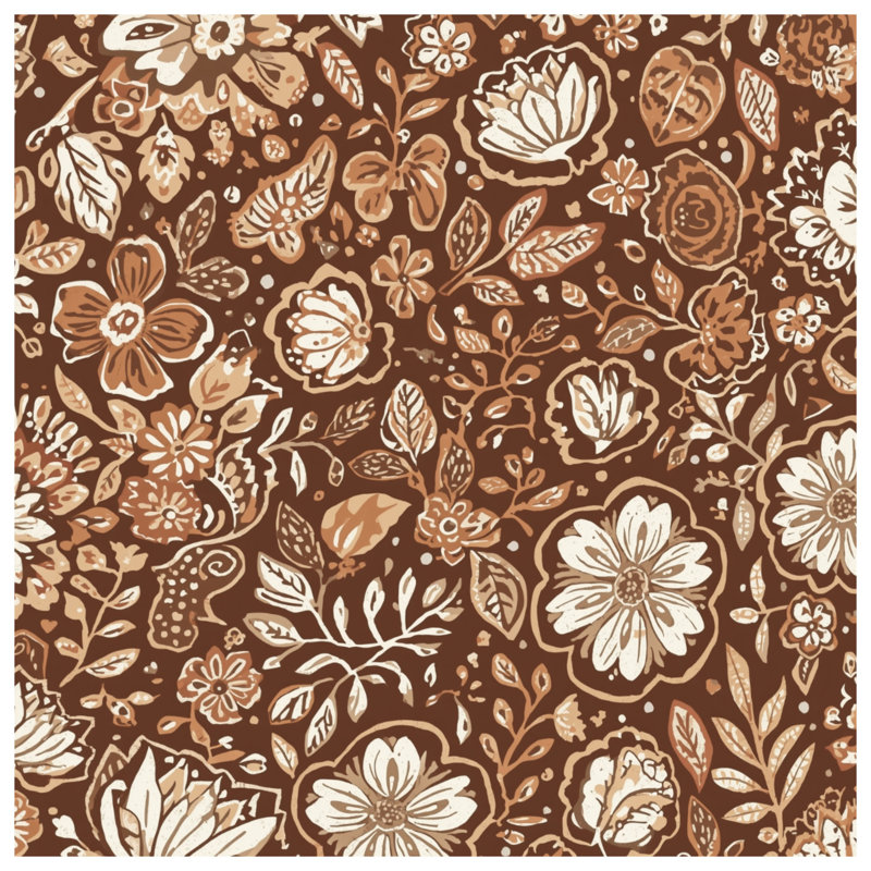 Rideaux à motif floral, voilages et rideaux à motif floral - 1 panneau, Blockout, 50 po x 92 po - 1 panneau