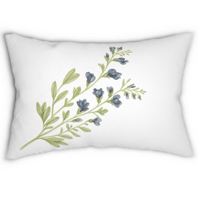 Botanical Accent Throw Pillow Cover | Modern Art Cushion Cover