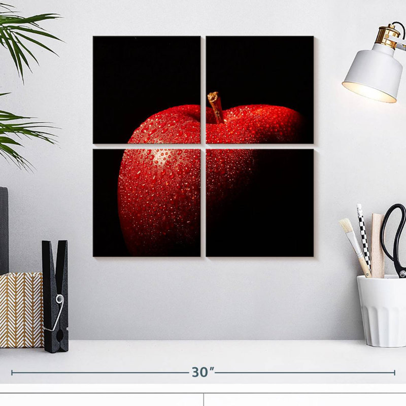 Yarlin Dewy Red Apple, 18'' H x 18'' W