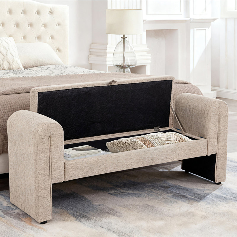 Banc de rangement spacieux avec fabrication durable, Gruau