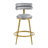 27.65'' Modern Counter Stools Set Of 2,Dark Gray Velvet Counter Stools With Iron Frame,Soft Back And Cushion,Footrest,Suitable For Kitchen/Bedroom/Dining Room-773338501