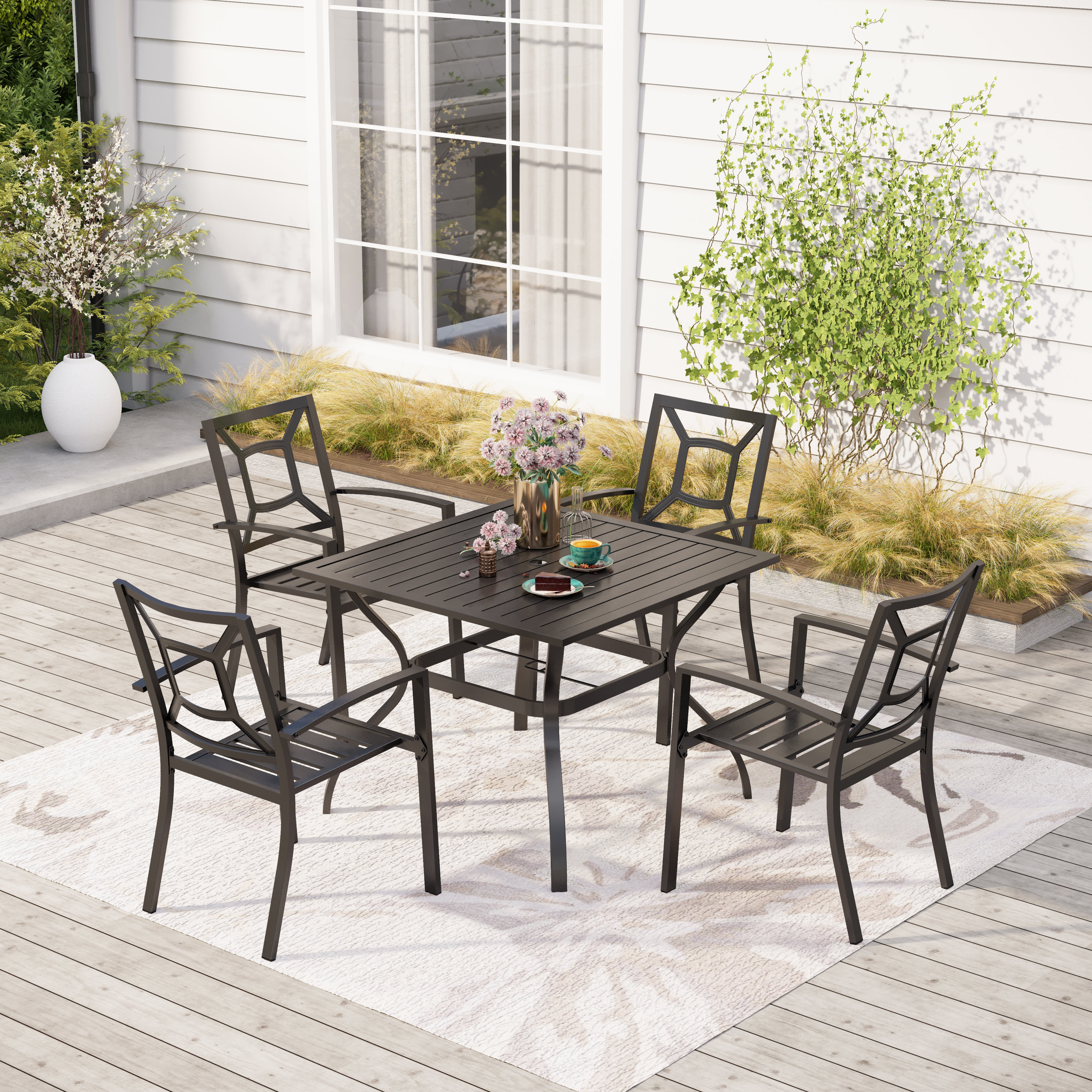 Hartman amalfi 4 seater dining online set