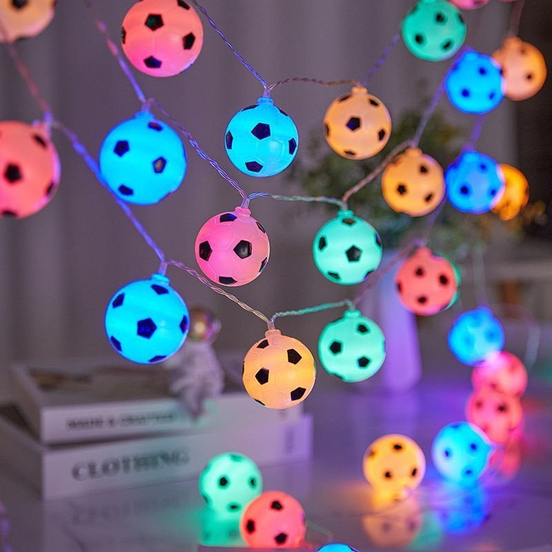 Football, lumières à DEL, chambre à coucher, décoration de Noël, chambre d'enfant, A