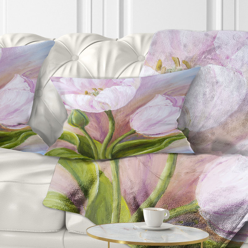 Coussin White Tulips