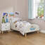 Kids White Toddler Bed – Space