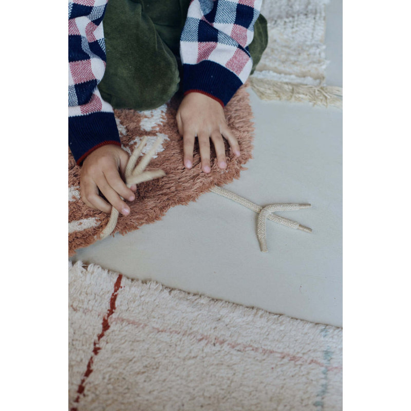Growing Up On A Farm Hand Tufted Cotton Area Rug