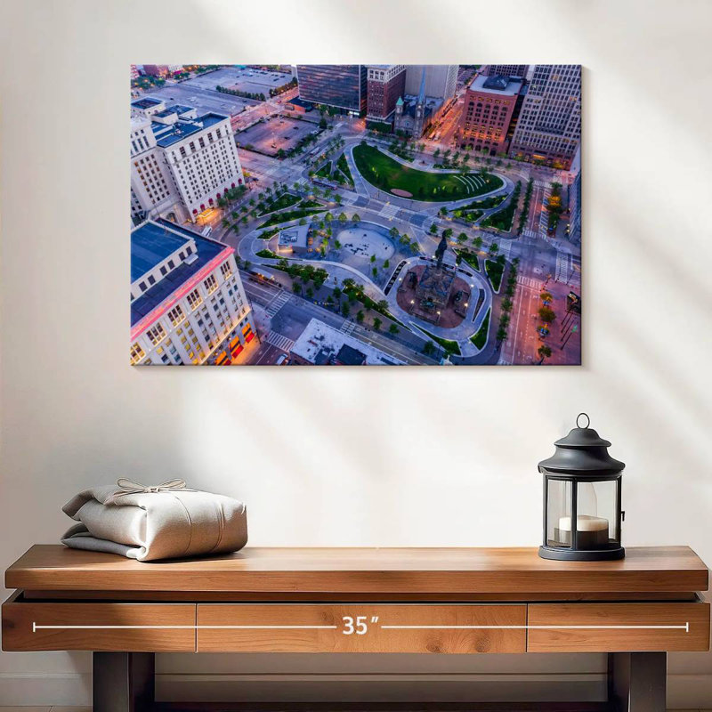 Cleveland Public Square View, 16" H x 24" W