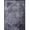 Tapis décoratif bleu marine à motif rétro