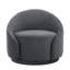 Fauteuil demi-tonneau pivotant rembourré Aunna-1337935450
