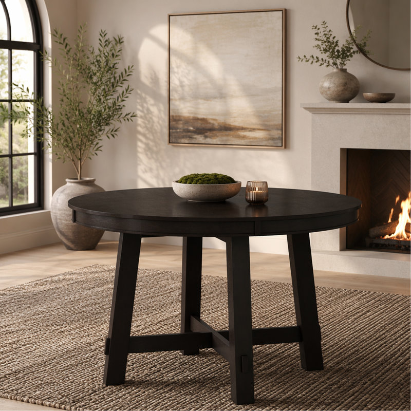 Table de salle à manger extensible Farmhouse, Espresso